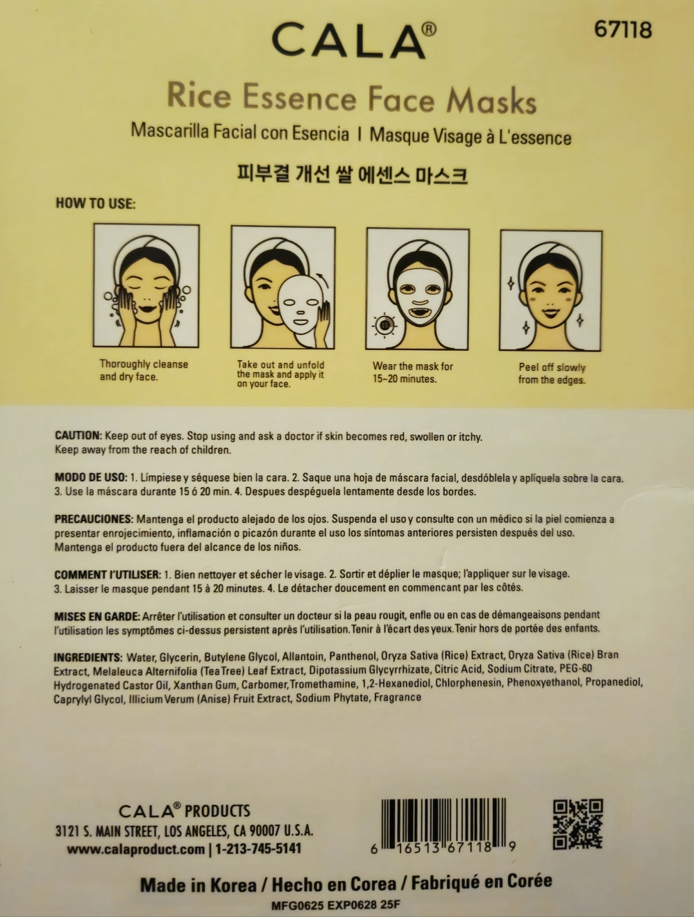 Face Sheet Mask 5 Packs - Picture 5 of 6